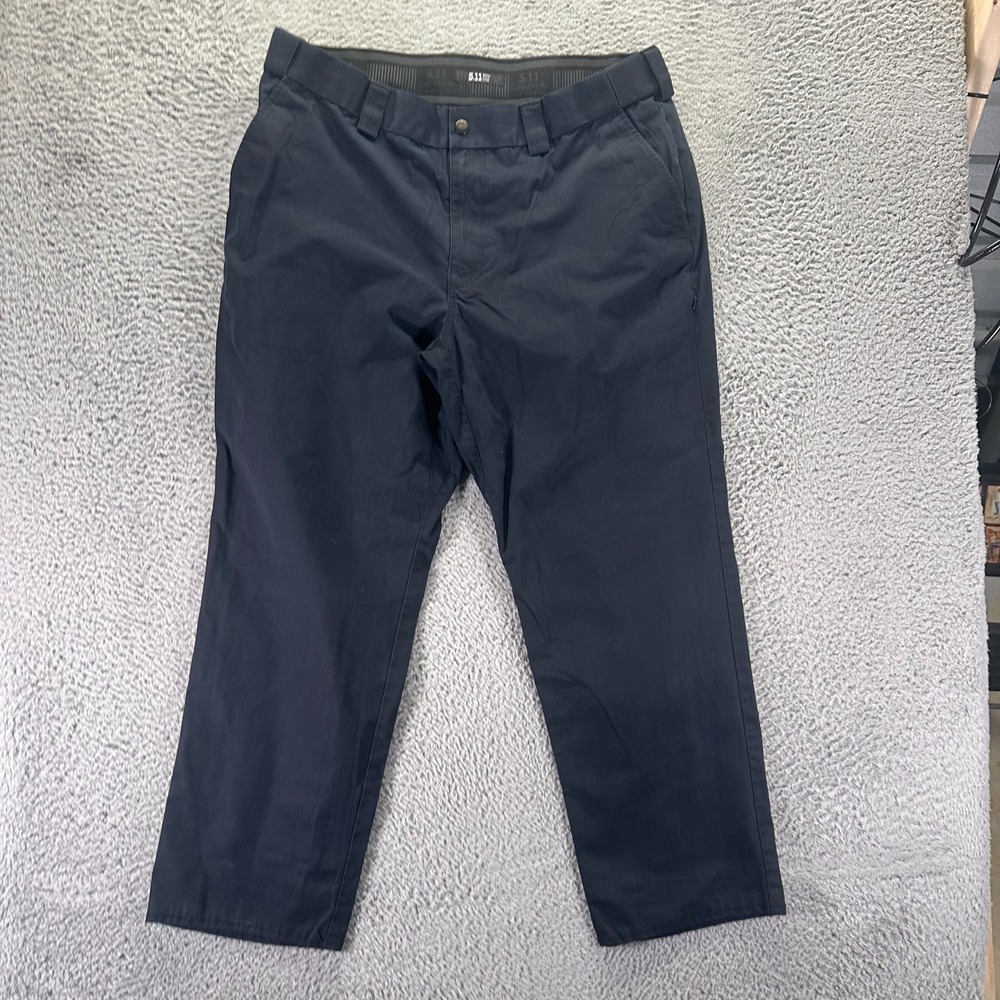 5.11 Tactical Pant Mens 42x30 Blue Ripstop Khakis Straight Leg Utility Workwear